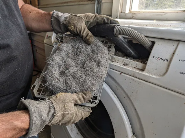 Cleaning Dryer Lint Trap in Dartmouth