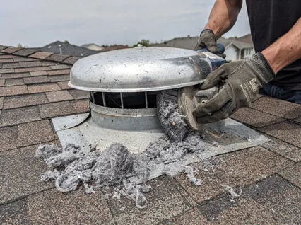 Cleaning Dryer Vent On Roof in Dartmouth